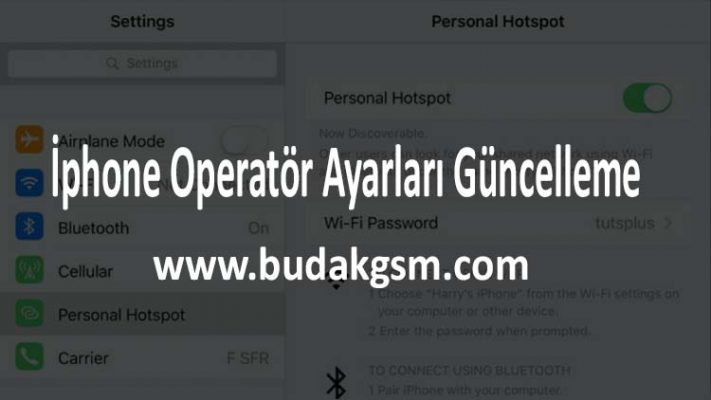 İphone Operatör Ayarları Güncelleme